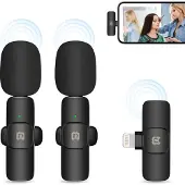 Puluz Microfono Lavalier Wireless Pu3150b Con Connettore Lightning