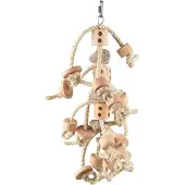 Flamingo Giocattolo Per Uccelli Sully Rope