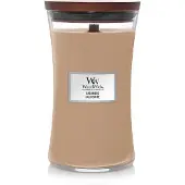 Woodwick Cashmere candela profumata con stoppino in legno 609,5 g