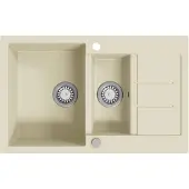The Living Store Lavello in granito a doppia vasca Beige
