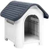 vidaXL Dog Loft 59x75x66 cm Polypropengrau