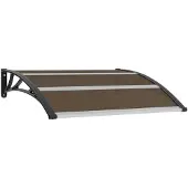 vidaXL Tettoia nera 120x100 cm PC