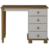 Ebuy24 Toletta Richmond 4 cassetti marrone, grigio.