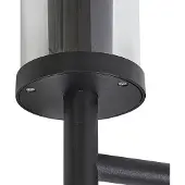 LUCANDE applique da esterno Zanta, altezza 39 cm, IP54, nero