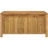 vidaXL Cassapanca da giardino 110x52x55 cm in bambù