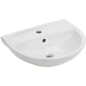 Cersanit Lavabo sospeso in Vetroceramica 50x38,4cm semicircolare per bagno