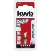 Kwb Bit diamantato da 25 mm, confezione da 3 pezzi