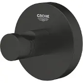 GROHE Gancio per accappatoio Essentials nero opaco