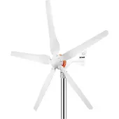 Markenlos Generatore eolico bianco a 5 pale da 500 W