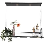 Steinhauer Lampada LED a sospensione Tor, 6 luci, nero