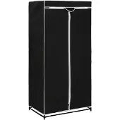 The Living Store Armadio nero 75×50×160 cm
