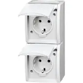 Busch-Jaeger SCHUKO presa doppia 20-02 EW-54