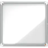 Nobo Vetrina Da Esterno Premium Plus 6xa4 Fogli Con Sfondo Magnetico Bianco