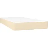 vidaXL Materasso a molle insacchettate crema 90x190x20 cm tessuto