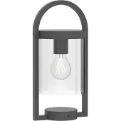 Mantra-Iluminacion Lampioncino Maya, grigio scuro, IP54, altezza 35,5 cm