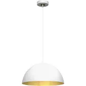 Eko-Light Lampada a sospensione Beta in bianco-oro
