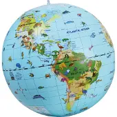 Eurekakids Mappamondo Gonfiabile Lingua Inglese 50 Cm