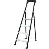 Vonroc Scaletta domestica – 4 gradini – Antiscivolo | Carico massimo 150 kg