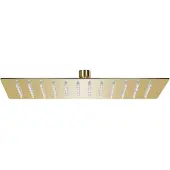 vidaXL Regenduschkopf rechteckig 30x20 cm Edelstahl goldfarben