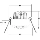 Brumberg Faretto da incasso Tirrel-R Scatola di connessione DALI alluminio