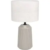 Eglo Lampada Da Tavolo Minimal Capalbio Vetroceramica Sabbia 1 Luce E27