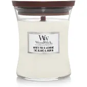 Woodwick Tè Bianco e Gelsomino 275g — Candela Profumata
