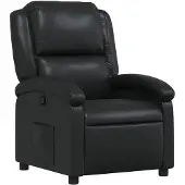 vidaXL Poltrona relax in Pelle finta nera