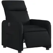 vidaXL Recliner elettrico in Pelle finta nera