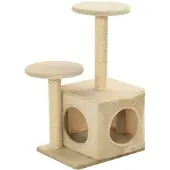 The Living Store Graffiatoio per gatti in Sisal 60 cm Beige