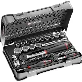 Facom Steckschluessel-Set 1/4Z 1/2Z 31tlg PB