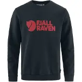 Fjällräven - Felpa in cotone biologico - Fjällräven Logo Sweater M Black per Uomo in Cotone - Taglia L - Nero