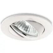 GGM Moebel International Spot incasso Swing tondo, GU10 orientabile, bianco