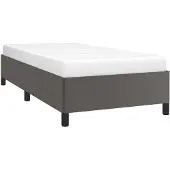 vidaXL Struttura letto grigio 100x200 cm in Pelle finta