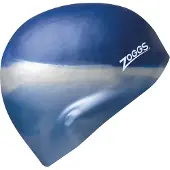 Zoggs Silicone Cap Multi Colour Cuffia da nuoto blu/grigio