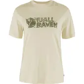 Fjällräven Women's Lush Logo T-Shirt T-shirt Donna (XS, beige)
