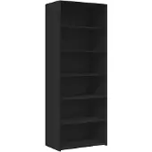 vidaXL Credenza nera 70x41x185 cm Materiale a base di legno