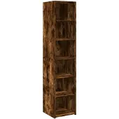 vidaXL Credenza rovere fumé 40x41x185 cm materiale a base di legno