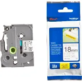 Brother Nastro TZe-S241 - Nero su bianco (18 mm)