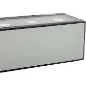LUCANDE Applique da esterni LED Selim, lunghezza 30 cm, nera