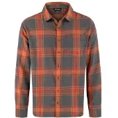 Sherpa Batsa Eco L/S Shirt Camicia Uomo (L, marrone)