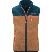 TROLLKIDS Kid's Hemsedal Vest Gilet in pile Bambini (92, marrone)
