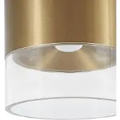 LINDBY Plafoniera Dalila, oro, Ø 10 cm, alluminio