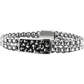 Police Battlefield Skull Bracciale PJ25698BSS/01 - Length: 22 cm