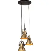 vidaXL Lampada a sospensione 25 W Ottone antico 30x30x100 cm E27