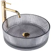 REA Lavabo Da Appoggio INGRID GreyRound