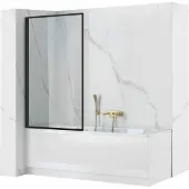 REA Schermo vasca LAGOS 80 Black