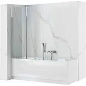 REA Schermo vasca AGAT 100 Chrome