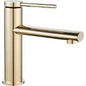 REA Rubinetto da Lavabo Oval Gold Low