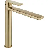 REA Rubinetto da Lavabo Verso Brush Gold High