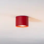 Argon Faretto da soffitto Chloe fisso, rosso